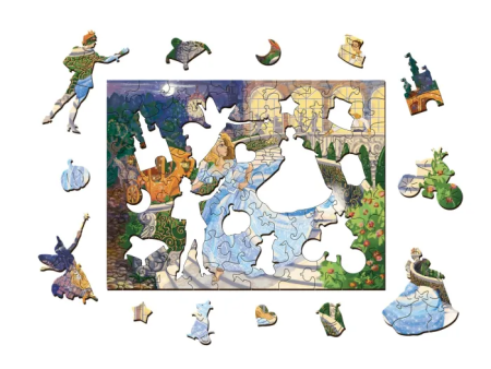 Фигурный деревянный пазл Страна сказок "Золушка" MAG8299