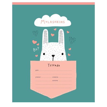 Тетрадь 12л. A5 линия MESHU "Сute animals" RE-MS_50153/1