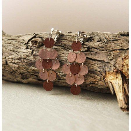 Кожа искусственная CLAIREFONTAINE Leather 30.5 x 30.5 см 0.8 мм 5 шт, оттенки коричневого RH-95737C