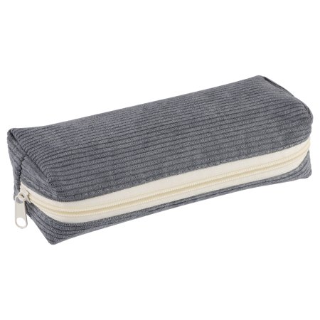 Пенал ArtSpace "Corduroy" 200 x 70 x 50 мм, серый вельвет, подкладка RE-Sch_E65589