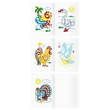 Раскраска А5 ТРИ СОВЫ "Рисуем пальчиками. Выпуск №2" 8 стр. RE-РА5_56170