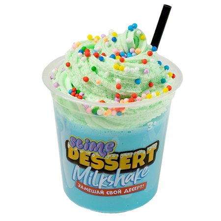 Слайм Slime "Dessert Milkshake" голубой, 3+ AS-SLM139