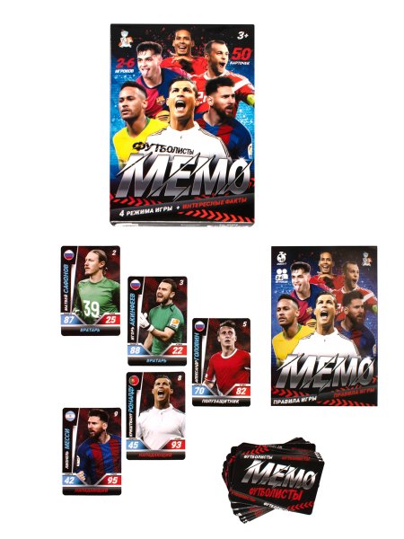 Настольная игра: Десятое королевство "Мемо. Футболисты" 50 карточек KOR-05995