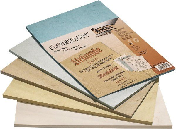 Пергамент искусственный FOLIA 110 г/м2 A4, 10 листов, светло-серый FL-951480