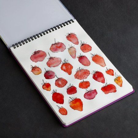 Скетчбук для акварели 20л. 260 x 190 мм Greenwich Line "Winter town" 200 г/м2 на гребне RE-SkBWw_37696