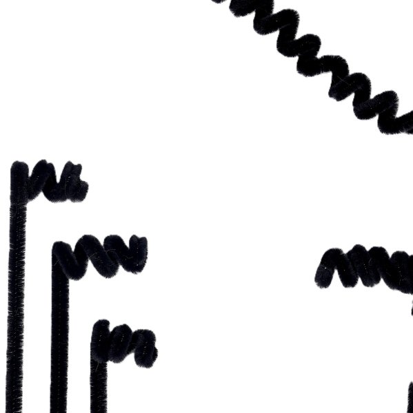 Проволока синельная 0.6 x 30 см 50 шт черный SIM-7875794