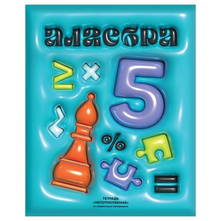 Тетрадь предметная 48л. BG "Непотопляемая" - Алгебра, матовая ламинация, выб. лак, конгрев RE-ТП5ск48_лм_вл_к_12801