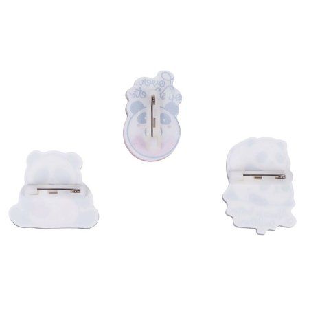 Набор акриловых значков MESHU "Cute friends" 3 шт прямая УФ-печать RE-MS_47448