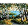 Картина по номерам на картоне ТРИ СОВЫ "Березовая роща" 30 x 40 см, краски, кисть RE-КК_53769