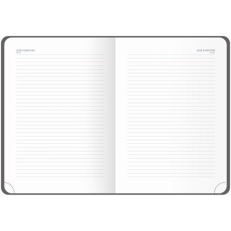 Ежедневник недатированный A5 136л. OfficeSpace "Poket" кожзам, черный RE-ENA5_53075