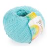 Пряжа Пехорская ПТ "Детский каприз" 50% мериносовая шерсть, 50% микрофибра 1 х 50 г 225 м №222 голубая бирюза PEH-DET-CAP-222