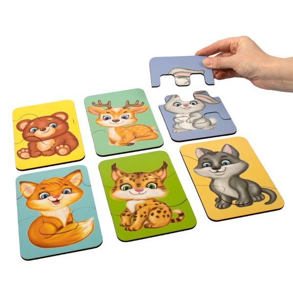 Деревянный пазл Десятое королевство "Лесные жители" 24 элементов KOR-04874