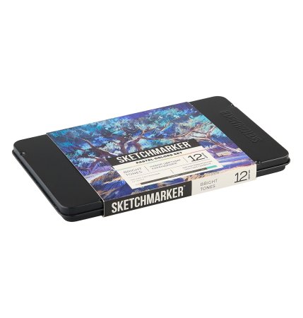 Набор цветных карандашей SKETCHMARKER Пастельные оттенки 12 цв мет.пенал NP-SMCP-PASTEL12