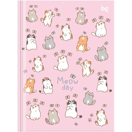 Бизнес-блокнот A6 80л. BG "Meow day" глянцевая ламинация RE-ББ6т80_лг_62658