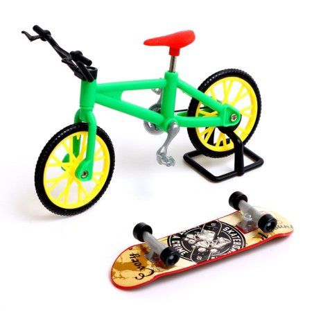 Набор пальчиковый скейтборд и велосипед, МИКС SIM-6245279