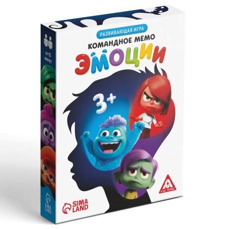 Развивающая игра "Командное мемо. Эмоции" 44 карты 3+ SIM-10166289
