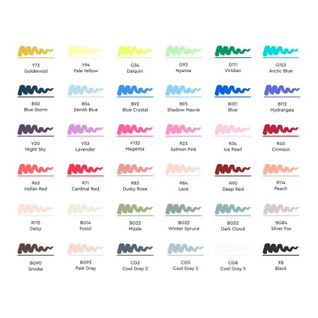 Набор маркеров SKETCHMARKER Brush America 36 шт Америка + сумка органайзер MPSMB-36AMER