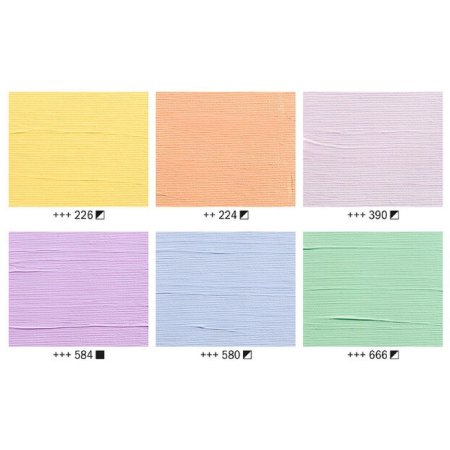 Набор акриловых красок ART CREATION 6 цв x 12 мл пастельные цвета RT9021862M