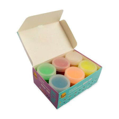 Краски пальчиковые "Лео" "Расти" набор 6 цв 40 мл LFP-6
