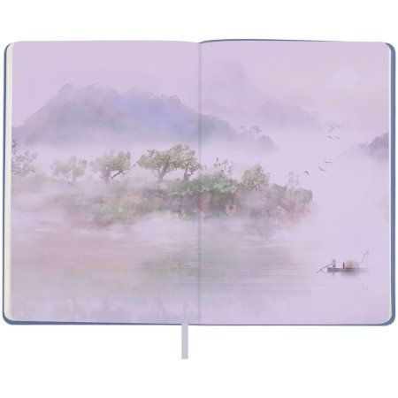 Записная книжка А5 80л. Greenwich Line "Sakura. Shadoof" ЛАЙТ, кожзам, с резинкой, тиснение фольгой, блок в линию RE-NA5_51398