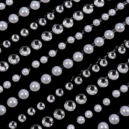 Стразы жемчужные для декора на клеевой основе, серебристые/жемчужные 7.5 × 16 см SIM-4104630