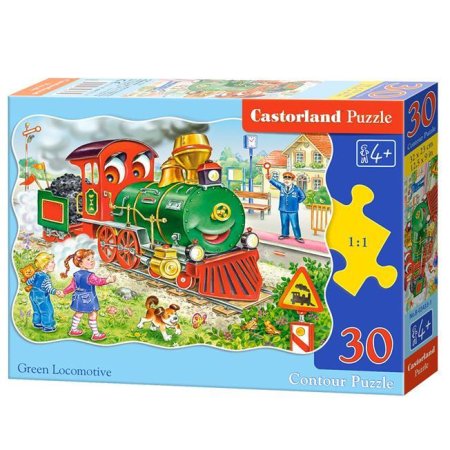 Пазл Castorland 30 Зеленый локомотив B-03433