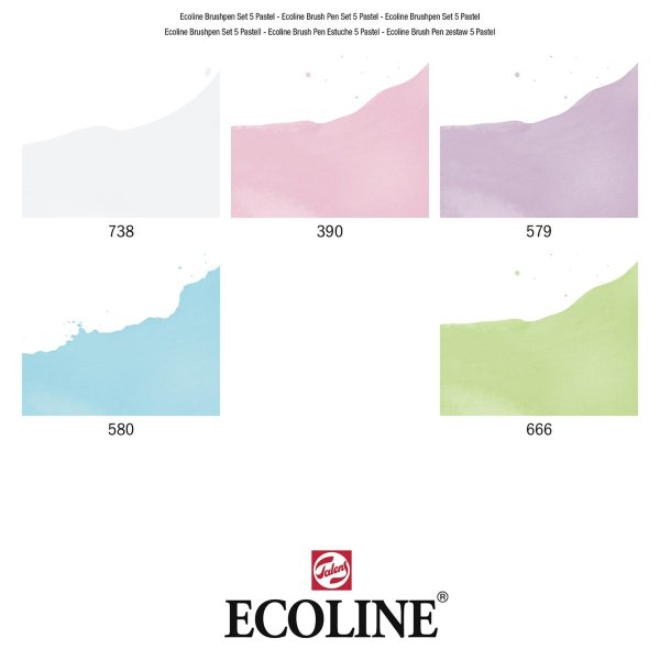 Набор маркеров ECOLINE 5 шт пастельные цвета MP11509901