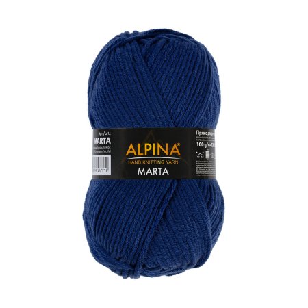 Пряжа ALPINA Marta 100% тактифил 1 х 100 г 120 ± 6 м №013 синий ALP-MAR-013