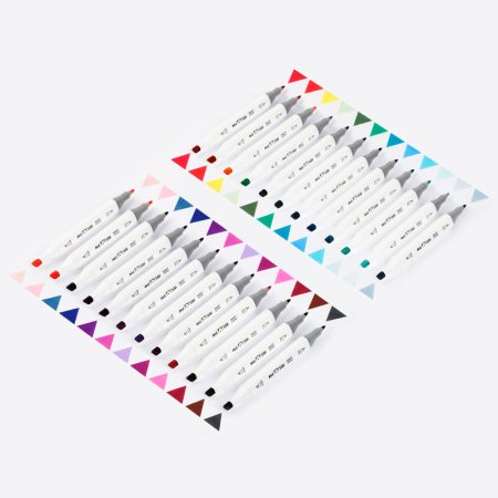 Набор маркеров для скетчинга MESHU 24 цв основные цвета RE-MS_38264