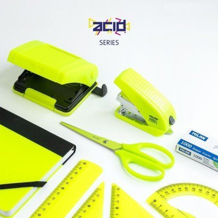 Ножницы канцелярские MILAN Acid 17 см, желтые, блистер ML-BWM10425Y Ножницы канцелярские MILAN Acid 17 см, желтые, блистер ML-BWM10425Y