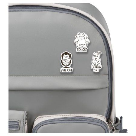 Набор акриловых значков MESHU "Such different cats" 3 шт прямая УФ-печать RE-MS_54866