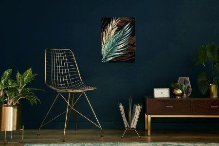 Набор для раскрашивания по номерам (с поталью) ФРЕЯ 40 х 30 см "Пальмовые ветви. Часть 2" PNB/PMPT-224