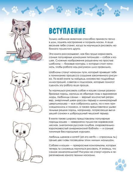 Книга: Учимся рисовать кошек и собак. Пошаговые уроки по созданию домашних любимцев EKS-096571
