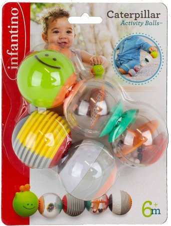 Игровой набор с сенсорными шариками Infantino "Музыкальная гусеничка" 6м+ UT-216560