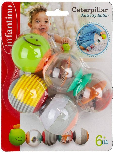 Игровой набор с сенсорными шариками Infantino "Музыкальная гусеничка" 6м+ UT-216560