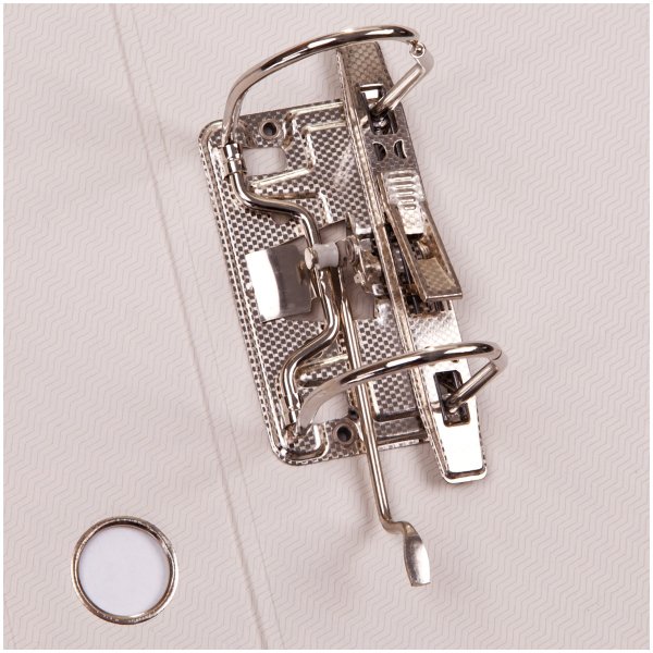 Папка-регистратор A4 OfficeSpace 70 мм, бумвинил, с карманом на корешке, серая RE-270115