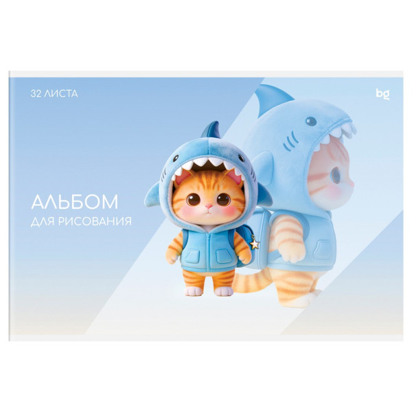 Альбом для рисования 32л. А4 на скрепке BG "Мультики" эконом RE-АР4ск3262625