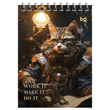 Блокнот A6 40л. BG "Стимпанк" на гребне RE-Б6гр40_58723