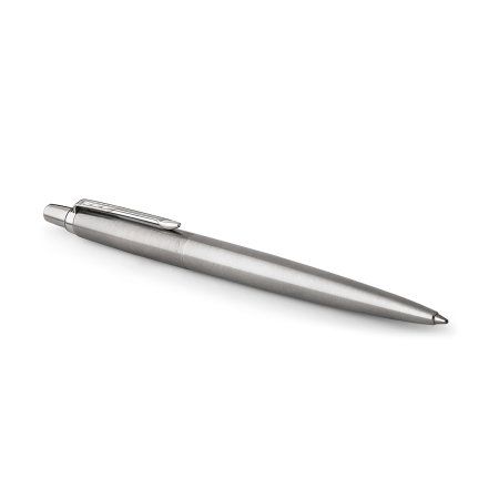Ручка гелевая PARKER "Jotter Stainless Steel CT" черная, 0.7 мм, кнопочный механизм, подарочная упаковка RE-2020646