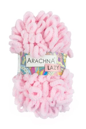 Пряжа ARACHNA Lazy 100% микрополиэстер 1 x 100 г 8.5 м №07 св.розовый ARA-LAZ-07