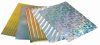 Картон голографический FOLIA 230 г/м2 50 x 70 см, 1 лист, Flame silver/серебряное пламя FL-301001