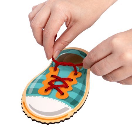 Шнуровка Baby Toys Wood "Ботинки" деревянная  KOR-05129