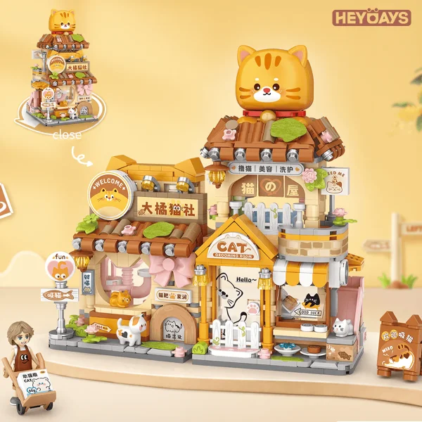 Конструктор LOZ "Дом полосатого кота" IT-1377_MK