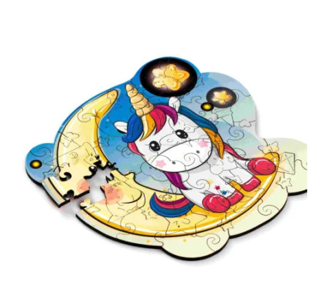 Деревянный пазл Лунный Единорог S kids (2022) MAGZ303