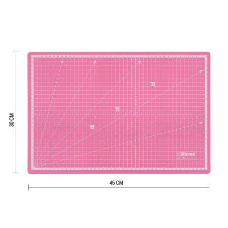 Коврик (мат) для резки двусторонний MICRON A3 45 x 30 см, полипропилен, термоэластопласт, в пакете CET-03