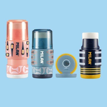 Ластик-точилка MILAN Extension Swims, контейнер ассорти ML-4725116SM