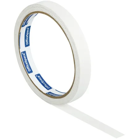 Клейкая лента двусторонняя OfficeSpace 12 мм x 10 м бумажная основа RE-KLDb_55404 Клейкая лента двусторонняя OfficeSpace 12 мм x 10 м бумажная основа RE-KLDb_55404