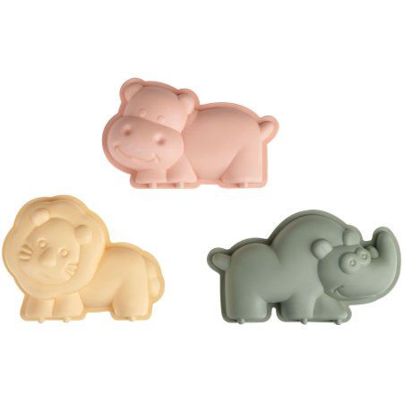 Набор для песка ТРИ СОВЫ "Зоопарк" 5 предметов (ведро, совок, 3 формочки) RE-ПИО_020