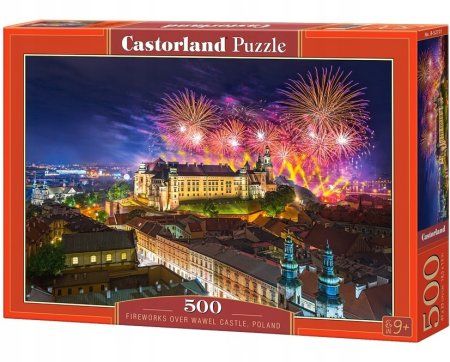 Пазл Castorland 500 FIREWORKS OVER WAWEL CASTLE, POLAND B-52721