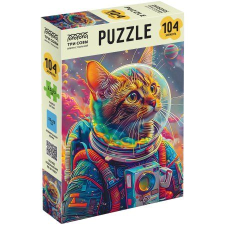 Пазл ТРИ СОВЫ 104 "Кот-космонавт" RE-ПК104_64400